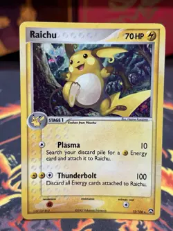 Raichu 12/108 Power Keepers Holo Vintage Pokemon TCG MP - Image 1