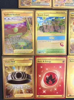 Pokemon TCG Gold Hyper Rare Lot of 11 Cards - Scarlet & Violet, Sword & Shield - Image 5