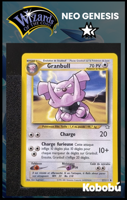 Carte Pokemon Granbull 37/111 Unlimited Ed 2 Neo Genesis Wizards 8 - Image 1