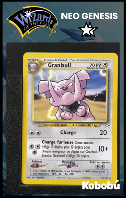 Carte Pokemon Granbull 37/111 Unlimited Ed 2 Neo Genesis Wizards 5 - Image 1