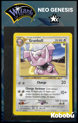 Carte Pokemon Granbull 37/111 Unlimited Ed 2 Neo Genesis Wizards 2 - Image 1