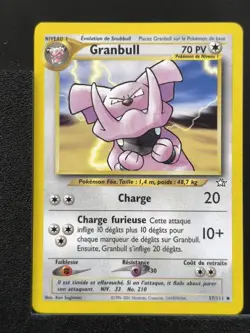 Carte Pokemon Granbull 37/111 Unlimited Ed 2 Neo Genesis Wizards 2 - Image 2
