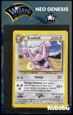 Carte Pokemon Granbull 37/111 Unlimited Ed 2 Neo Genesis Wizards 3 - Image 1