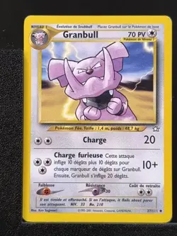 Carte Pokemon Granbull 37/111 Unlimited Ed 2 Neo Genesis Wizards 9 - Image 2