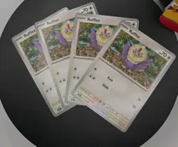 X4 Playset - Rufflet 077/086 Sv: Black Bolt Regular - Pokemon English - Image 1