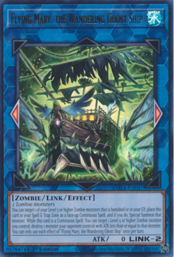1X NM Flying Mary, the Wandering Ghost Ship - ROTA-EN047 - Ultra Rare 1st yugioh - Image 1