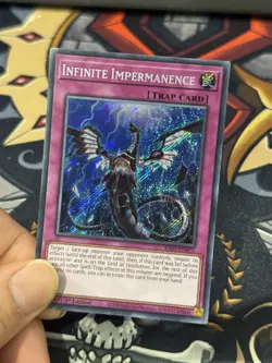 YUGIOH INFINITE IMPERMANENCE SECRET RARE 1ST EDITION NEAR MINT RA01-EN075 - Image 2