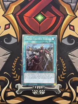 YUGIOH TRIPLE TACTICS THRUST PLATINUM SECRET RARE 1ST ED NEAR MINT RA03-EN072 - Image 1
