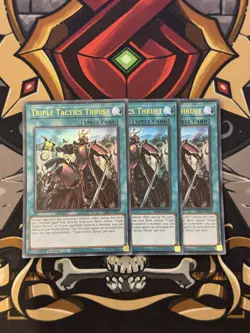 YUGIOH TRIPLE TACTICS THRUST ULTRA RARE 1ST ED NEAR MINT 3X PLAYSET RA03-EN072 - Image 1