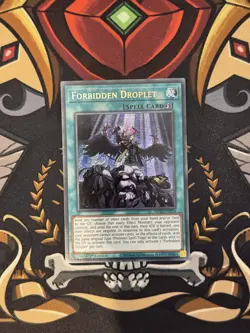 YUGIOH FORBIDDEN DROPLET PRISMATIC SECRET RARE 1ST EDITION NEAR MINT MP22-EN254 - Image 1