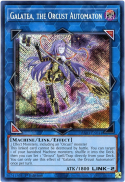 YuGiOh! Galatea, the Orcust Automaton RA03-EN044 Secret Rare 1st Edition - Image 1