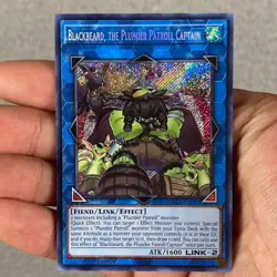 Yugioh Blackbeard, the Plunder Patroll Captain BLCR-EN094 Secret Rare NM - Image 1