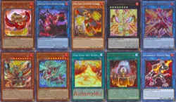 Yugioh Fire King Deck - Courtier Ulcanix Garunix Eternity Ponix Sky Burn - Image 1