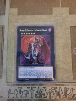 YUGIOH NUMBER 24: DRAGULAS THE VAMPIRIC DRAGON DRL3-EN022 SECRET 1ST ED NM - Image 1