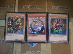 YUGIOH DARK MAGICIAN + DARK MAGICIAN GIRL + DARK MAGICAN RED(ARCANA) YGLD 1ST NM - Image 1