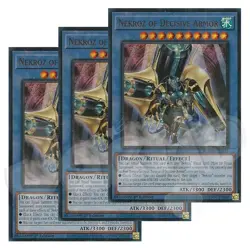 Yugioh Nekroz of Decisive Armor x 3 - 1st Edition Ultra Rare NM - Free Holo Card - Image 1