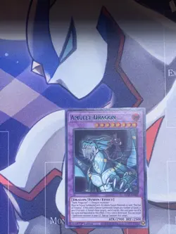 Yugioh Amulet Dragon DLCS-EN005 Ultra Rare 1st Ed GREEN NM - Image 1