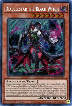 YuGiOh! Diabellstar the Black Witch RA03-EN032 Secret Rare NM/M English - Image 1