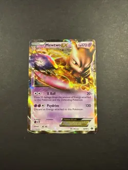MP to HP: MEWTWO EX 54/99 B&W NEXT DESTINIES Ultra Rare Holo Pokemon Card - Image 1