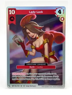 MetaZoo Lady Luck Super Rare Holo Card Base Set (2025) MZ1 136/214 - Image 1