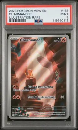 Pokemon TCG Charmander Holo Card Illustration Rare SV151 Card 168/165 - Image 1