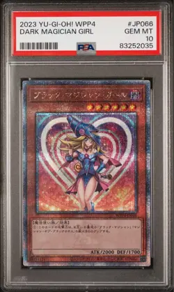 Yu Gi Oh Dark Magician Girl PSA10 25th Quarter Century Secret Rare Card - Image 1