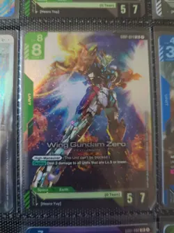 Gundam Card Game - Wing Gundam Zero LR English - GD01-024 LR - Newtype Rising NM - Image 1