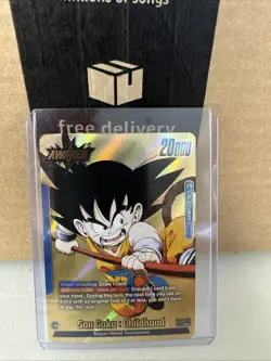 Son Goku : Childhood FB06-025 Gold Leader Dragon Ball Super card manga booster - Image 1