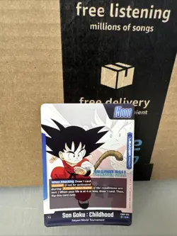 Son Goku : Childhood FB06-025 Gold Leader Dragon Ball Super card manga booster - Image 4