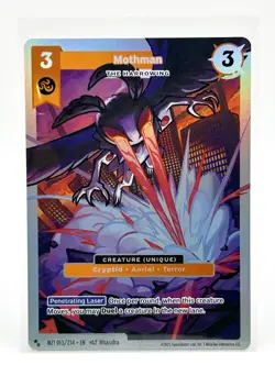 MetaZoo Mothman Super Rare Holo Card Base Set (2025) MZ1 013/214 - Image 1
