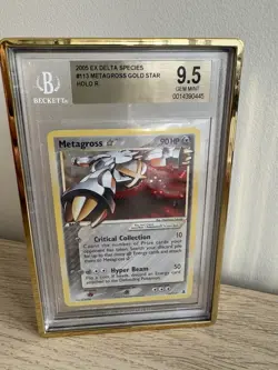 2005 Pokemon Metagross Gold Star EX Delta Species BGS 9.5 Holo R Card - Image 3