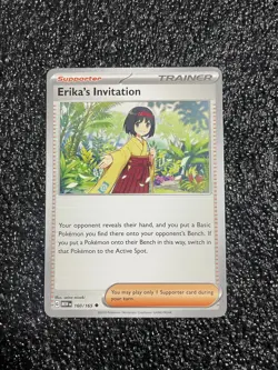 Erika's Invitation 161/165 151 Pokemon Card 2023 - Image 1