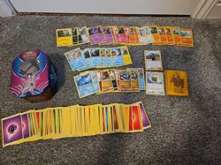 Pokemon TCG Bulk Card Bundle - Approx. 200 Cards + Tin + Sleeves - Image 1
