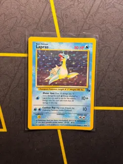 Lapras 10/62 - Pokemon TCG Fossil Unlimited Holo Rare Card WOTC - NM/VLP - Image 1