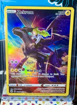 Zekrom TG05/TG30 Brilliant Stars 2022 Trainer Gallery Holo Pokemon Card TCG NM - Image 1