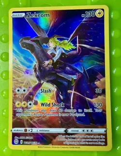 Zekrom TG05/TG30 Brilliant Stars 2022 Trainer Gallery Holo Pokemon Card TCG NM - Image 3