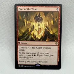 MTG - Pact of the Titan Time Spiral Remastered Regular NM Unplayed - Image 1