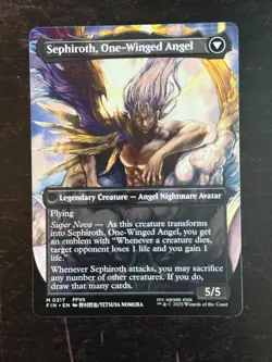 MTG Final Fantasy English Sephiroth, Fabled Solider Borderless 0317 Non-Foil - Image 2