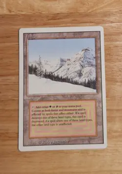 MTG - Taiga - Revised Edition Regular - Lightly Played Condition - Image 1