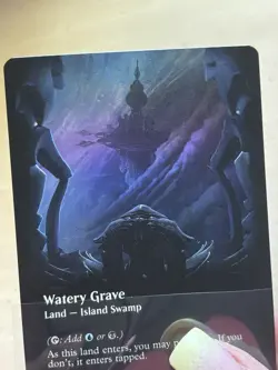 1x - Watery Grave - FOIL BORDERLESS #286 - Edge of Eternities - NM MTG - Image 3