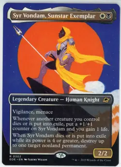 Syr Vondam, Sunstar Exemplar Borderless Edge of Eternities MTG 302 EOE - Image 1