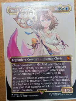 MTG - Yuna, Grand Summoner (Borderless) Near Mint - Image 1