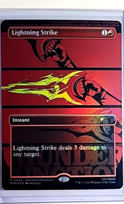 2024 MTG Magic The Gathering SSP Standard Showdown Promo Foil 4 Lightning Strike - Image 1