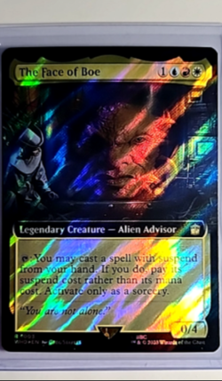 MTG Magic The Gathering Doctor Who Extended Art Surge Foil #1003 The Face of Boe - Image 1