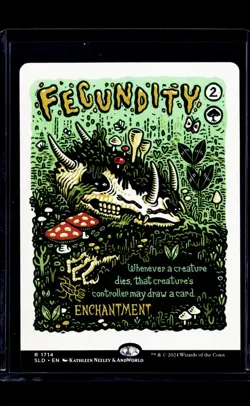 2024 MTG Magic The Gathering SLD Secret Lair Drop Poster #1714 Fecundity - Image 1