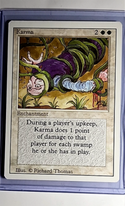 1994 MTG Magic The Gathering 3ED Revised Vintage Karma - Image 1