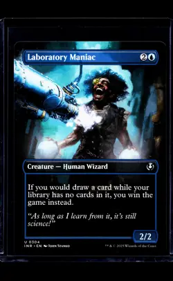 MTG Magic The Gathering INR Innistrad Remastered Borderless Laboratory Maniac - Image 1