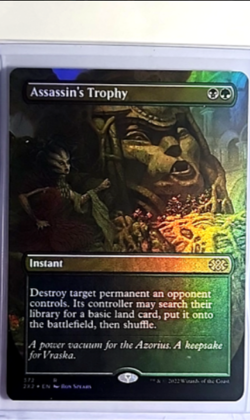 MTG Magic The Gathering 2X2 Double Masters 2022 Borderless Foil Assassins Trophy - Image 1