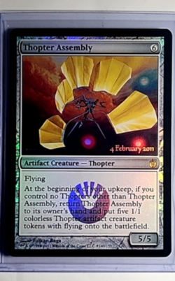 MTG Magic The Gathering LARP Launch Party Release Promo Foil Thopter Assembly - Image 1