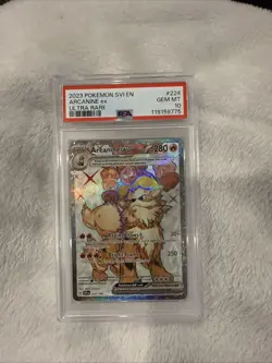 2023 POKEMON SVI EN-SCARLET & VIOLET ULTRA RARE #224 ARCANINE EX PSA 10 🔥 - Image 1
